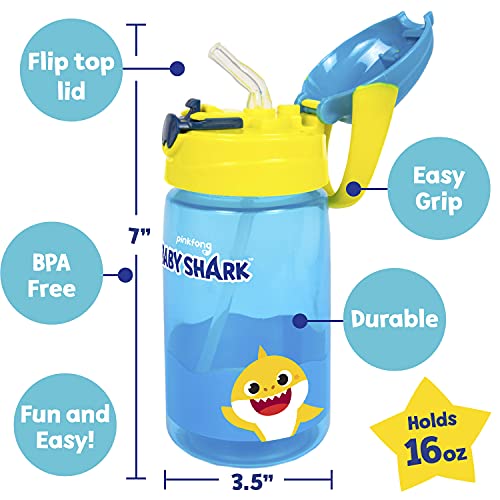  Creative Kids Baby Shark Decorate Your Own Water Bottle BPA  Free Toddler Water Bottle with 4 Sheets of Customized Stickers - Easy to  Grip Durable Gift for Boys and Girls Age