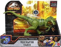 Jurassic World Action Figure Dino Rivals Savage Strike Velociraptor Charlie Jurassic Park Action Figure