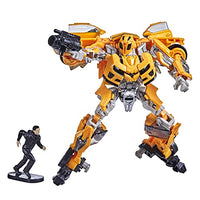Transformers Toys Studio Series 74 Deluxe Class Revenge of The Fallen Bumblebee & Sam Witwicky Figure, Ages 8 and Up, 4.5-inch