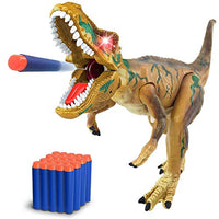 ArtCreativity Ejection Dinosaur Gun, Light Up Dinosaur Toy Blaster with 20 Bullets and Roaring Sound, T-Rex Shooting Dinosaur for Boys and Girls, Super Realistic Look, Best Birthday Gift for Kids 3+