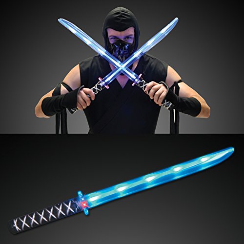 Deluxe Ninja LED Light up Sword with Motion Activated Clanging Sounds