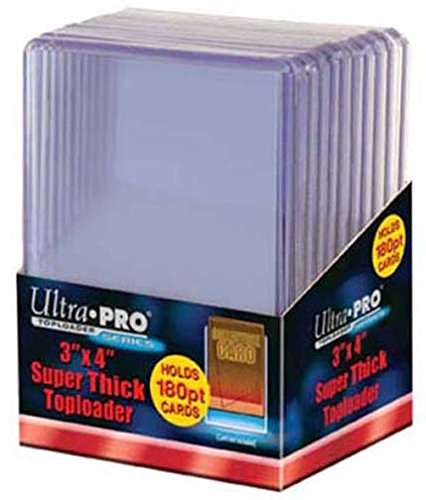 Ultra Pro 2 180pt Top Loader Packs - 10 Toploaders Per Pack (20 Total) - Thick Baseball, Basketball, Hockey, Football Cards (Ie Memorabilia)