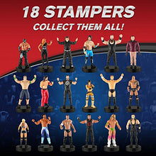 Load image into Gallery viewer, WWE Superstar Stampers, Set of 12 - Self-Inking WWE Superstars for Crafts, Party Decor, Cake Toppers Gifts - Ultimate Warrior, Roman Reigns, Kofi Kingston More by PMI, 2.3-2.5 in. Tall.
