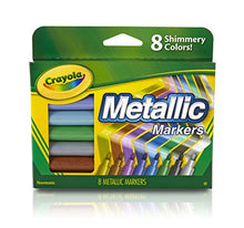 Load image into Gallery viewer, Crayola Metallic Markers, 8 Count
