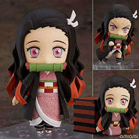 Xungzl Demon Slayer Kamado Nezuko Q Version Movable Face Change PVC Anime Cartoon Game Character Model Statue Figure Toy Collectibles Decorations Gifts Favorite by Anime Fan
