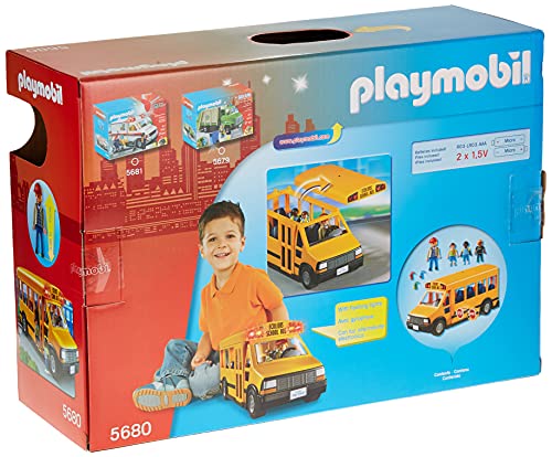  Playmobil School Bus Vehicle Playset : Toys & Games
