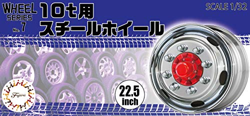 Fujimi Model Wheel Series No. 7 1/24 10t Steel Wheel 22.5 Inch Plastic Model Parts