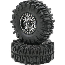 Load image into Gallery viewer, 4pcs RC 2.2 Mud Slingers Crawler Tyres Super Grip Tyre Height 124mm &amp; Aluminium Ghost 2.2 Beadlock Wheels Rims

