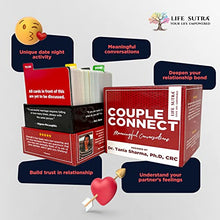 Load image into Gallery viewer, Life Sutra: Couple Connect - Fun Games for Couples - Thoughtful Wedding Gift for Him in a Premium Gift Box - 200 Conversation Starters
