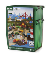 Brio World 33766 Railway World Deluxe Set | Wooden Toy Train Set For Kids Age 3 & Up