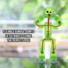 Load image into Gallery viewer, Zing Stikbots, Set of 4 Clear Stikbot Poseable Action Figures and Mobile Phone Tripod, Stop Motion Animation Toys, Great for Kids Ages 4 and Up
