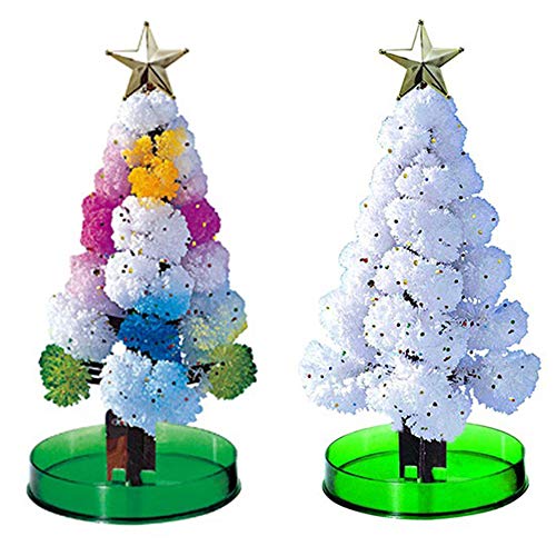 Song Qing Magic Growing Crystal Christmas Tree Novelty Kit Xmas Ornaments Decorations Party Toys for Kids Funny Educational