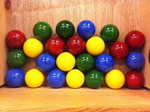 Load image into Gallery viewer, Mega Marbles Set Of 24 1&quot; SHOOTER Marbles Solid Colors (6 Of Each Color)
