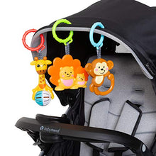 Load image into Gallery viewer, Smart Steps by Baby Trend Steps Jingle Jungle 3-Pack Rattle Hooks, Multi
