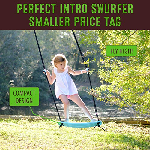 Swurfer Kick Stand Up Outdoor Surfing Tree Swing for Kids Up to