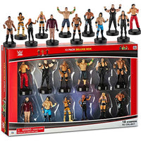 WWE Superstar Stampers, Set of 12 - Self-Inking WWE Superstars for Crafts, Party Decor, Cake Toppers Gifts - Bray Wyatt, The Undertaker, Becky Lynch, Braun Strowman and More by PMI, 2.3-2.5 in. Tall.
