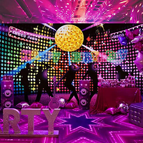 70S 80S 90S Disco Party Backdrop Retro Disco Party Decorations Disco Fever  Dance
