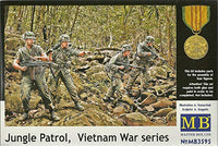 Master Box #3595 Jungle Patrol, Figures - Vietnam War Series Plastic Model Kit 1/35 Scale