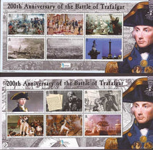 Load image into Gallery viewer, Battle of Trafalgar - Solomon Islands 2005 - Four 6 Stamp Sheets - Scott 992-5
